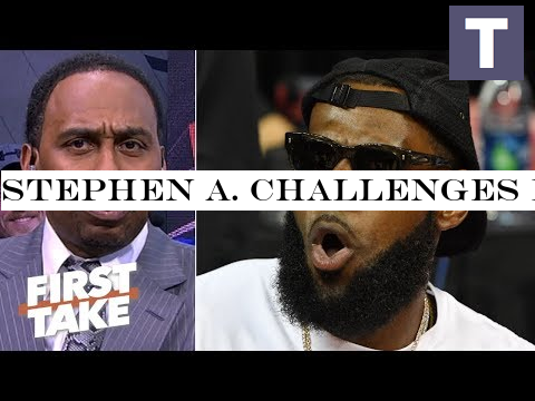 Stephen A. challenges LeBron to stop hiding on social media and refute reports live on First Take