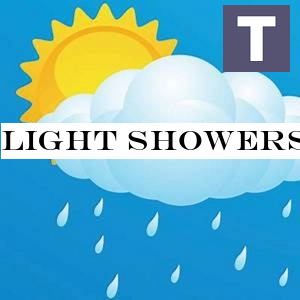 Light showers at wet zone