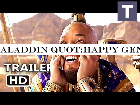 ALADDIN quot;Happy Genie quot; Trailer (NEW 2019) Will Smith, Disney Movie HD