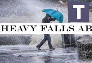 Heavy falls about 100 expected at some places