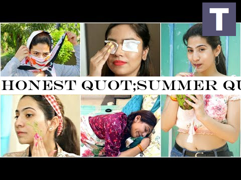 Honest quot;SUMMER quot; Skincare Routine - Day to Night Routine | #Beauty #Hacks #Comedy#Anaysa