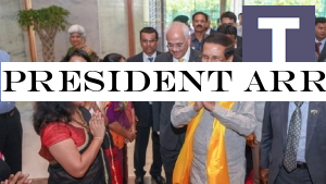 President arrives in New Delhi
