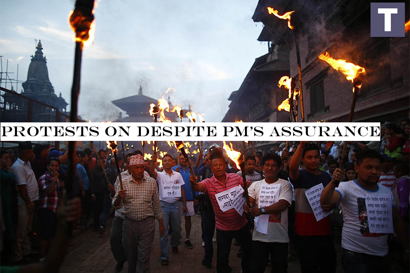 Protests on despite PMassurance
