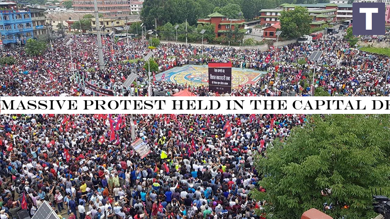 Massive protest held in the capital demanding scrapping of Guthi Bill