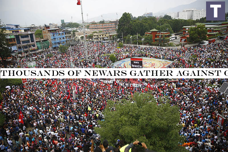 Thousands of Newars gather against Guthi Bill in show of strength protest