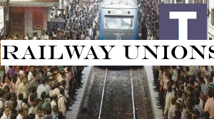 Railway unions strike