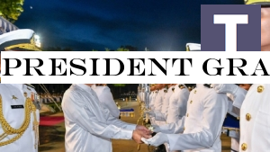 President graced the commissioning naval parade