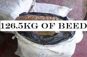 126.5kg of beedi leaves found by Navy