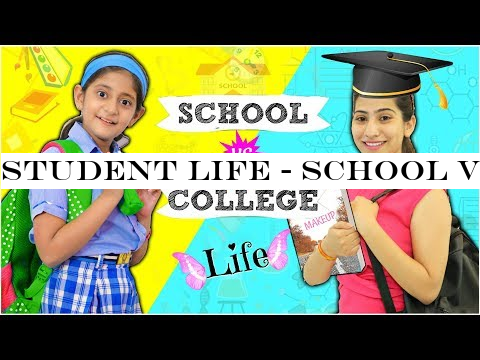 STUDENT LIFE - School vs College | #Fun #Sketch #RolePlay #Anaysa #MyMissAnand