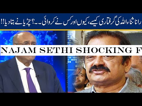 Najam Sethi Shocking Facts On Rana Sanaullah Arrest