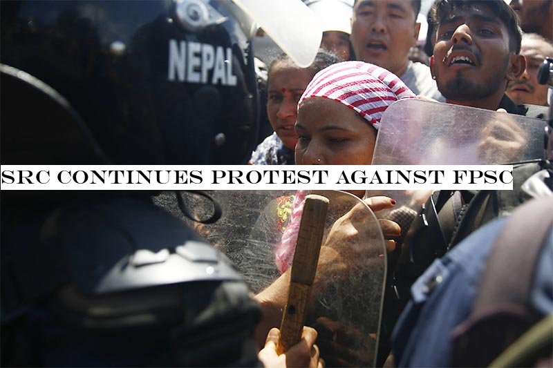SRC continues protest against FPSC