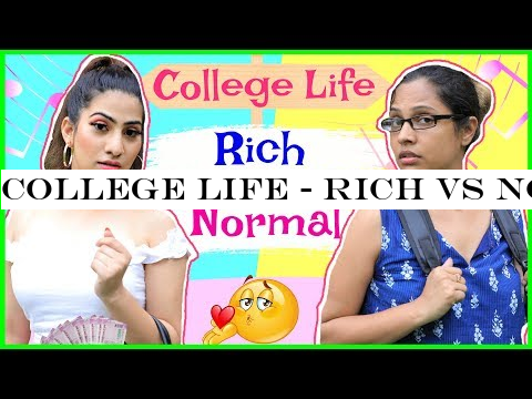 College Life - RICH vs NORMAL | #Fun #Sketch #RolePlay #Anaysa #ShrutiArjunAnand