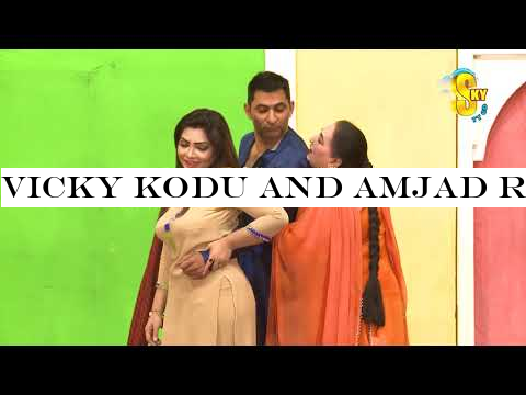 Vicky Kodu and Amjad Rana With Shazeb Mirza | Hun Meri Waari | Stage Drama Clip 2019