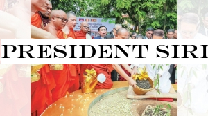 President Sirisena presents ten Na saplings