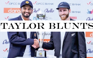 Taylor blunts Dananjaya threat on rain hit opening day