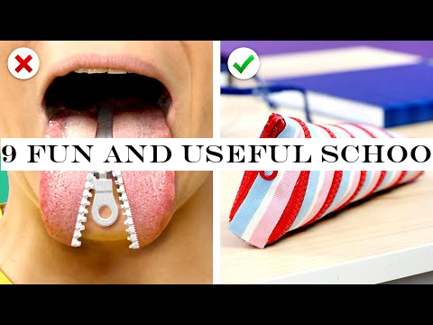 9 Fun and Useful School Supplies! DIY Back to School Hacks