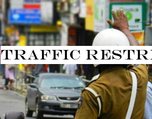 Traffic restrictions along Galle Road