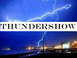 Thundershowers will occur at several places