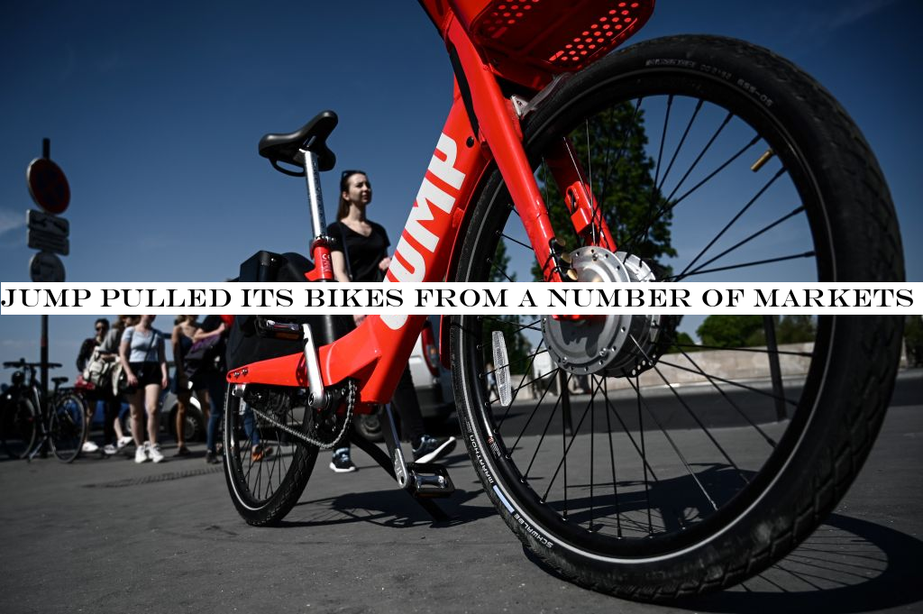 JUMP pulled its bikes from a number of markets in the last few months