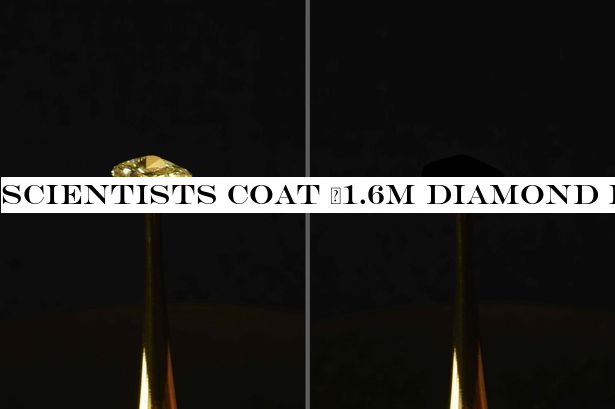 Scientists coat £1.6m diamond in blackest ever material - and the effect is unbelievable