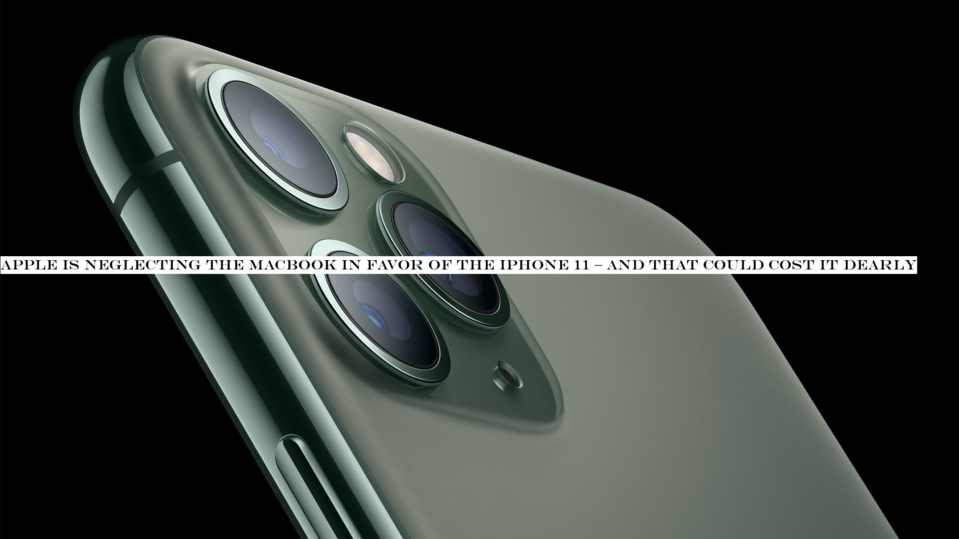 iPhone 11 Pro in Midnight Green
