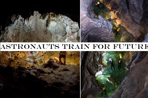 Astronauts train for future missions to the Moon and Mars in spectacular underground cave