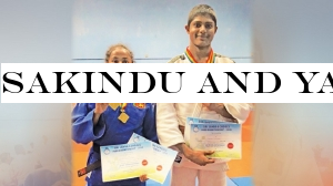 Sakindu and Yameena judo champions