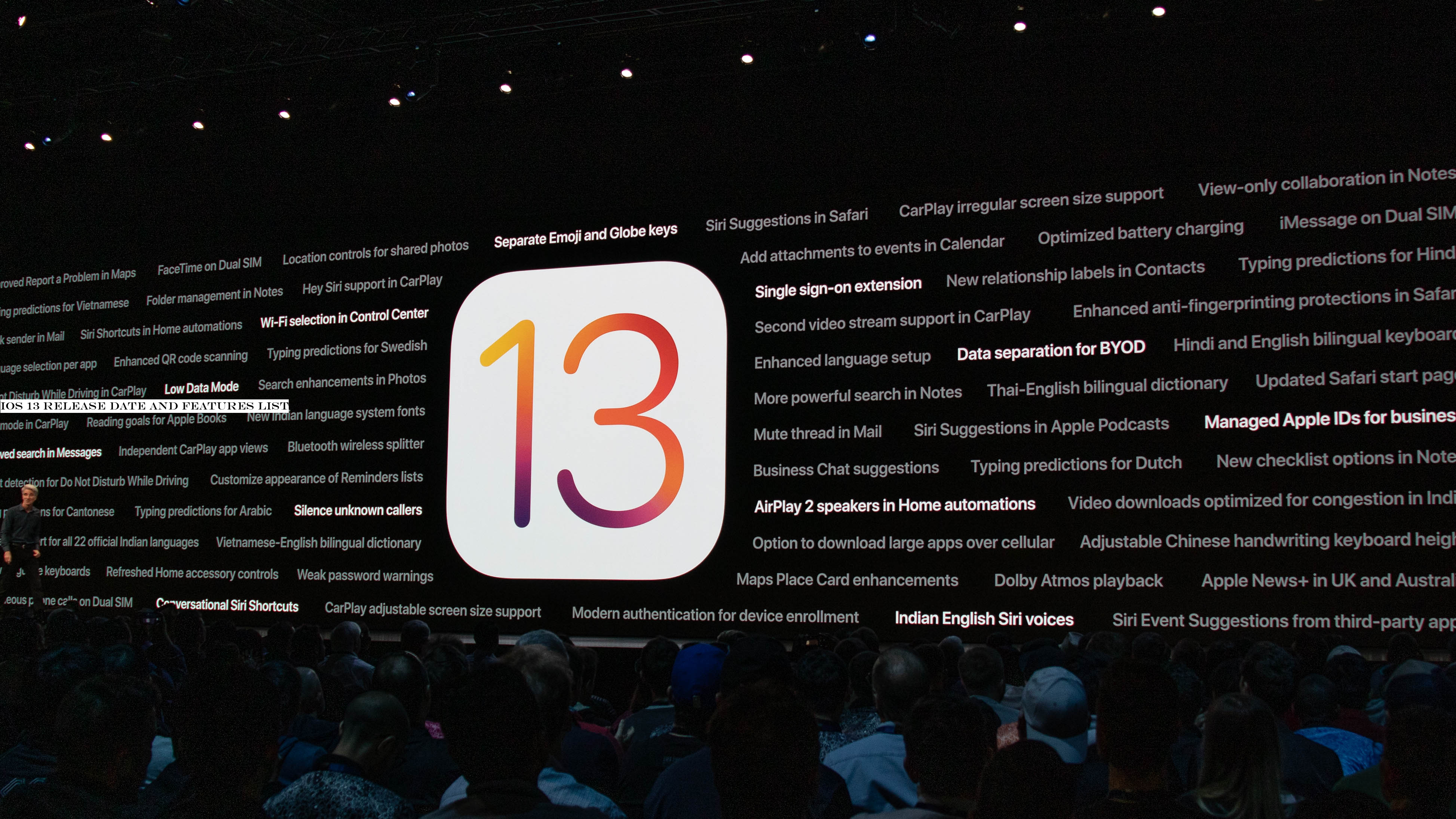 iOS 13 release date and features list