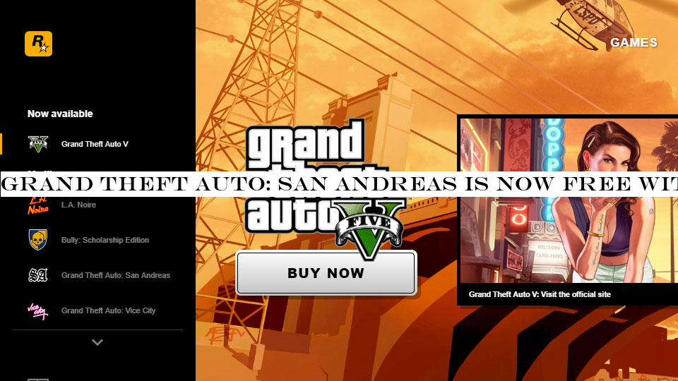Grand Theft Auto: San Andreas is now free with Rockstar Games PC launcher