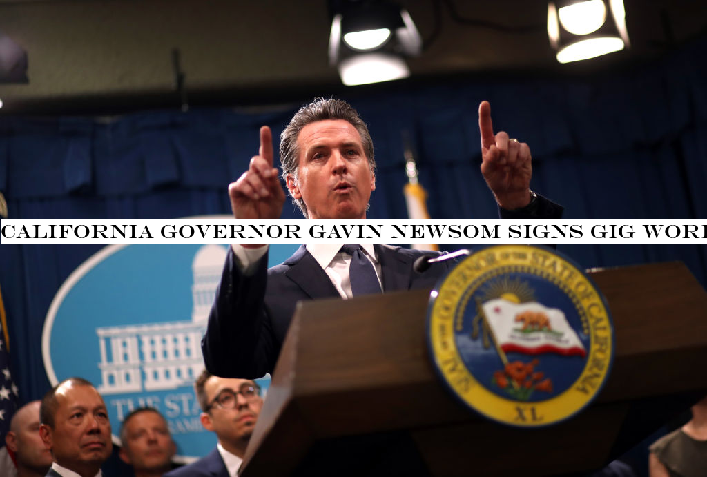 California Governor Gavin Newsom signs gig worker bill AB-5 into law