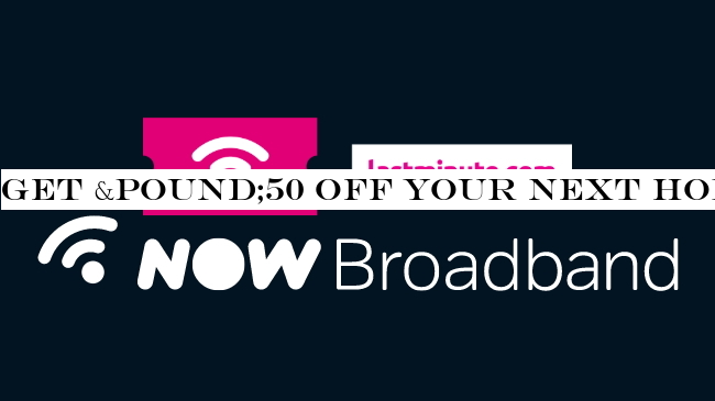 Get £50 off your next holiday with Now Broadband's affordable broadband deals