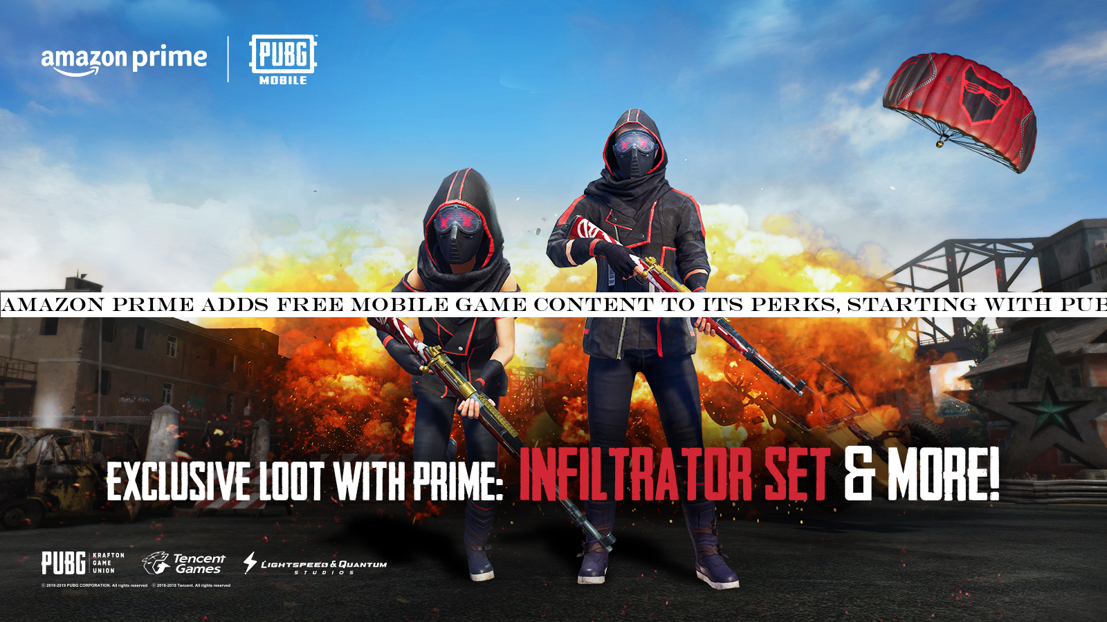 Amazon Prime adds free mobile game content to its perks, starting with PUBG Mobile