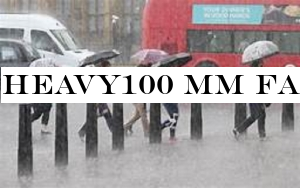 Heavy100 mm falls at Sabaragamuwa and Southern provinces and Kaluthara