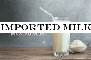Imported milk powder prices increased