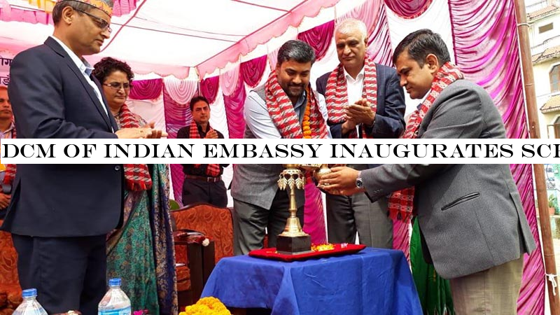 DCM of Indian Embassy inaugurates school building in Kathmandu