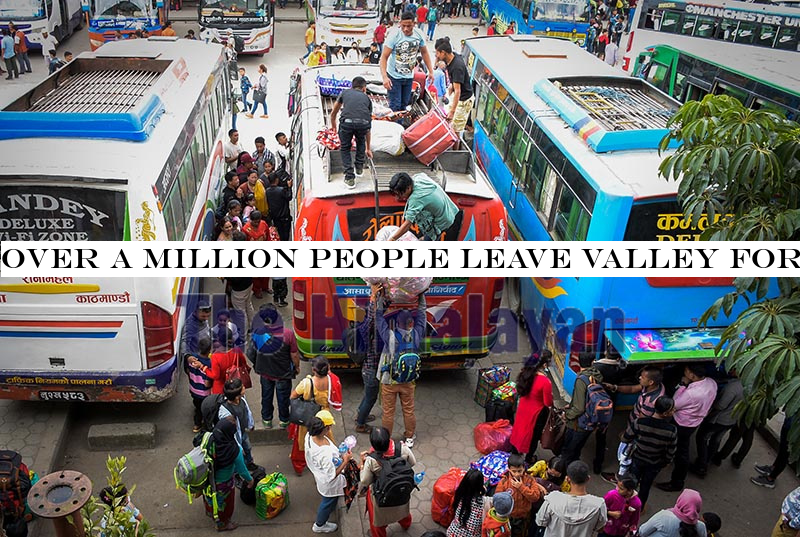 dashain leave, bus