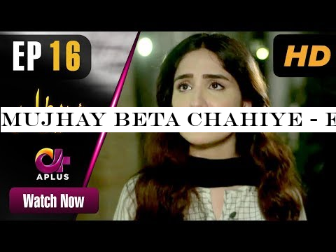 Mujhay Beta Chahiye - Episode 16 | Aplus Dramas | Sabreen, Shahood | Pakistani Drama