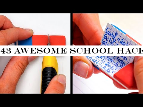 43 AWESOME SCHOOL HACKS YOU WISH YOU KNEW BEFORE