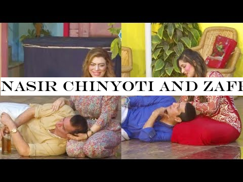 Nasir Chinyoti and Zafri Khan Stage Drama Guddi Udaie Jaa Comedy Clip 2019