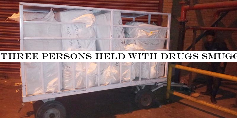 Three persons held with drugs smuggled from USA, Canada