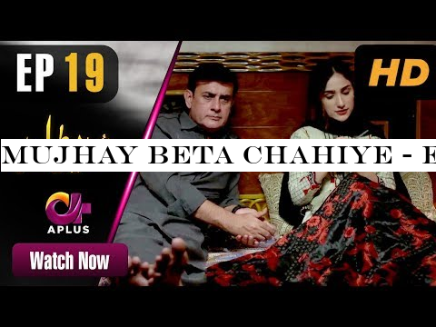Mujhay Beta Chahiye - Episode 19 | Aplus Dramas | Sabreen, Shahood | Pakistani Drama