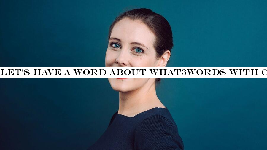 Lethave a word about what3words with Clare Jones at Disrupt Berlin