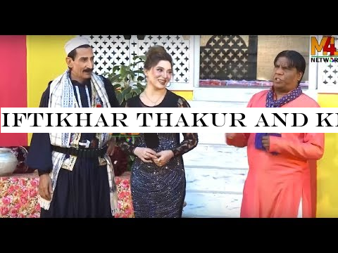 Iftikhar Thakur and Khushboo with Amanat Chan | Stage Drama Talli Ho Gaya | Stage Comedy Clip 2019
