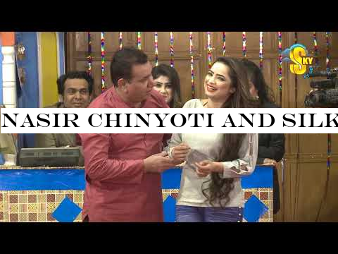 Nasir Chinyoti and Silk Choudhary | Stage Drama Weldone Chinyoti | Full Comedy Clip 2019