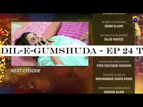 Dil-e-Gumshuda - EP 24 Teaser - 30th Oct 2019 - HAR PAL GEO DRAMAS