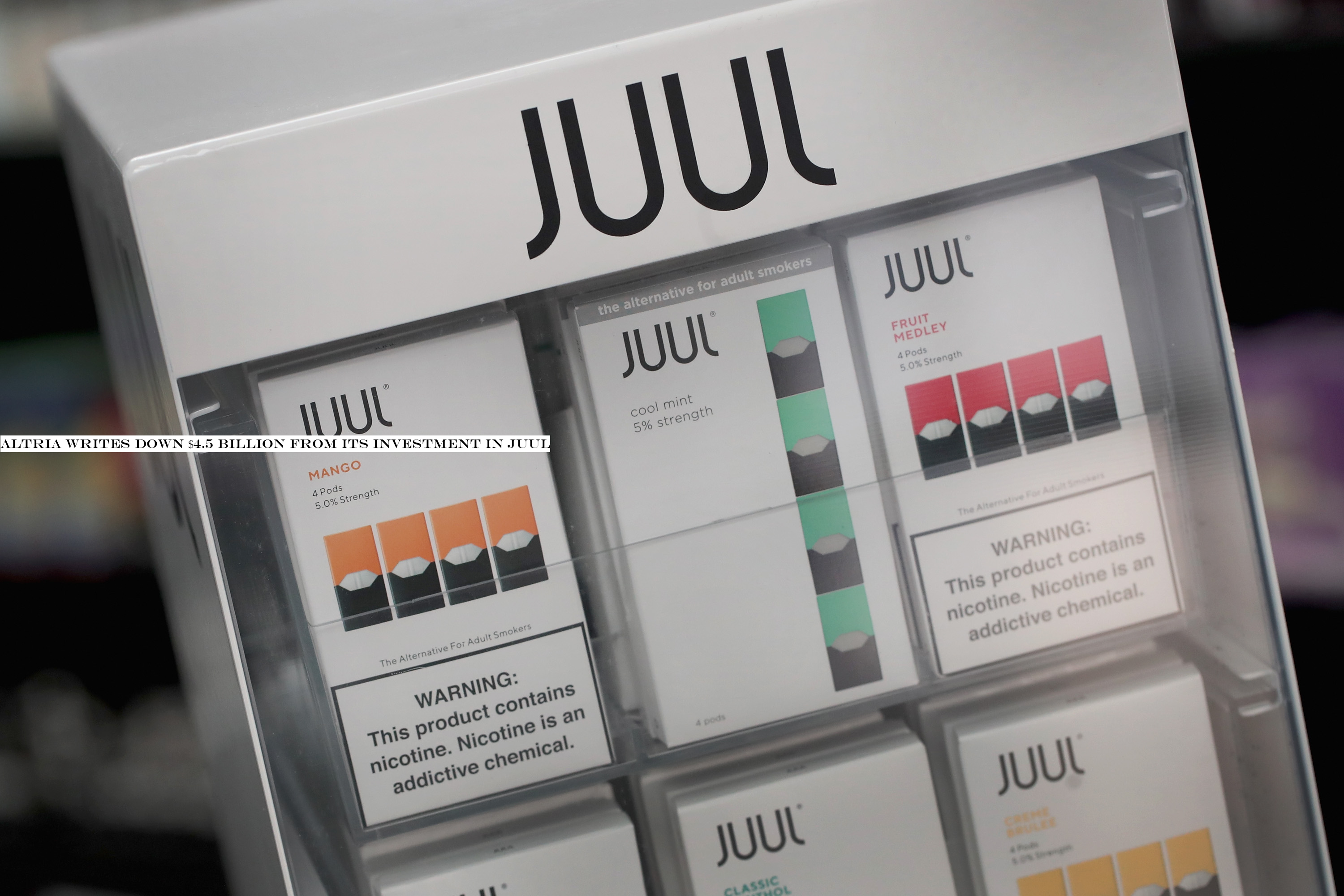 Altria writes down $4.5 billion from its investment in Juul