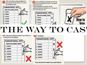The way to cast your vote