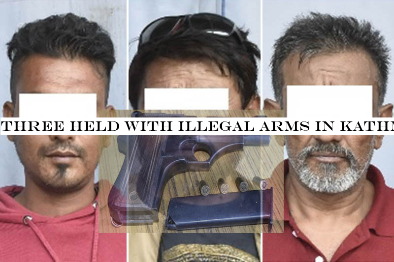 Three held with illegal arms in Kathmandu