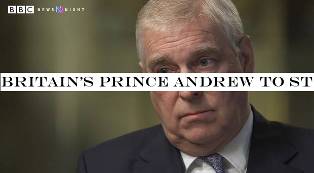 Britain's Prince Andrew to step down from public duties for 'foreseeable future' amid criticism of relationship with Jeffrey Epstein