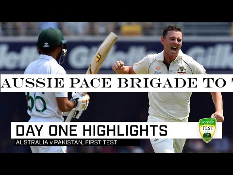 Aussie pace brigade to the fore as Pakistan bowled out | First Domain Test